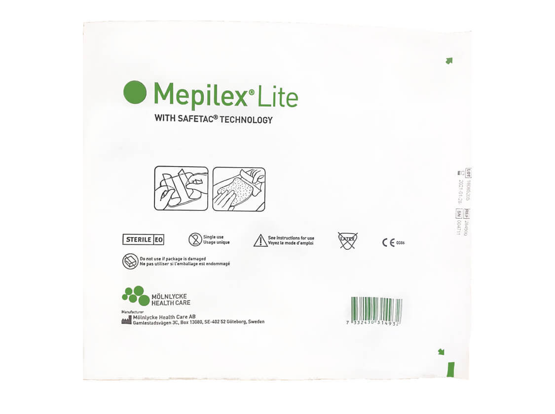 Повязка Мепилекс Лайт с силиконом 15x15 см