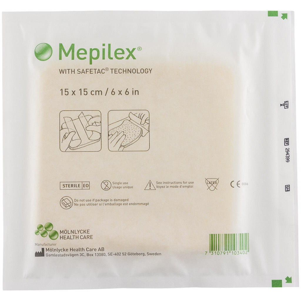 Повязка Мепилекс с силиконом 15х15 см