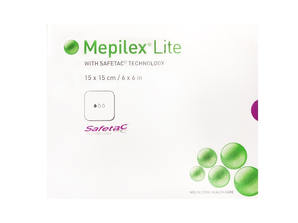 Повязка Мепилекс Лайт с силиконом 15x15 см
