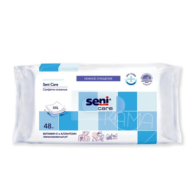 Салфетки влажные с витамином Е Seni Care/Сени 48 шт