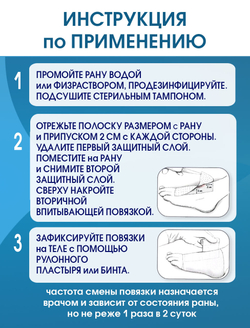 Повязка с хлоргексидином сетчатая ГексоТекс 10х10 см