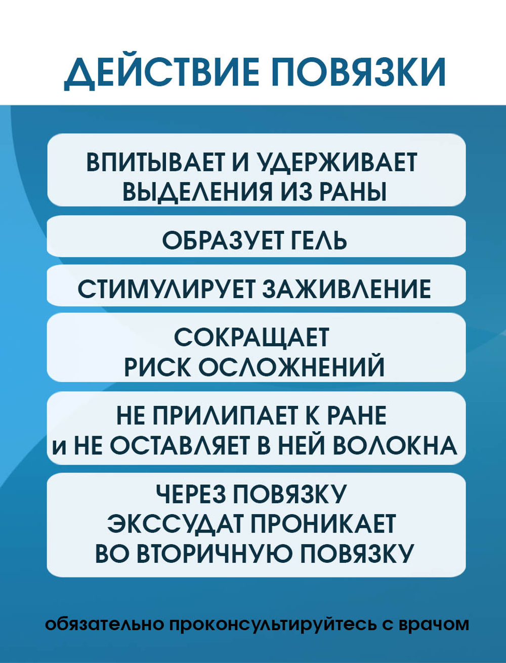 Повязка сетчатая альгинатная ОптиТекс 7,5х10 см. Набор из 5 штук