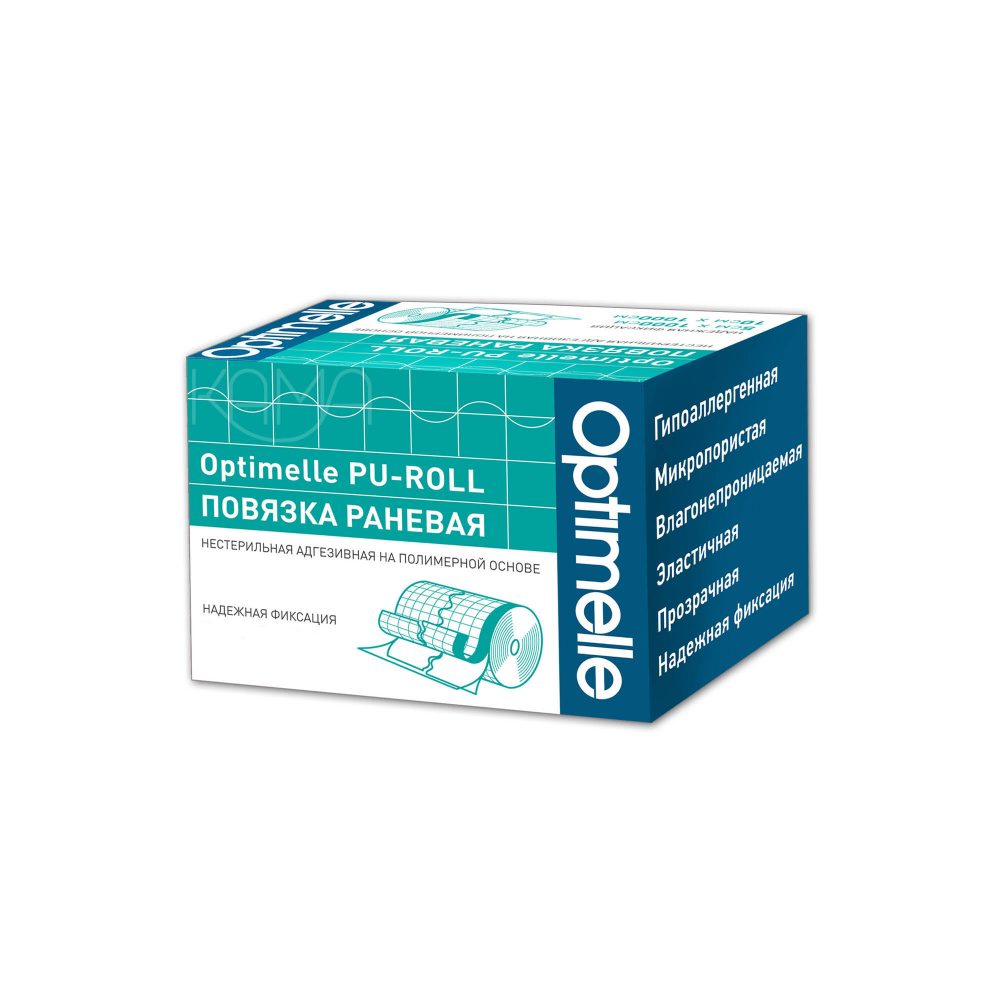 Повязка пленочная прозрачная фиксирующая ПиЮ Ролл 15см х 10м