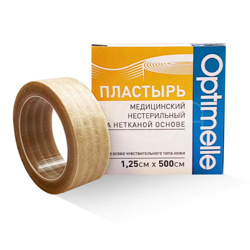 Пластырь на бумажной нетканой основе телесный 1,25см х 5м
