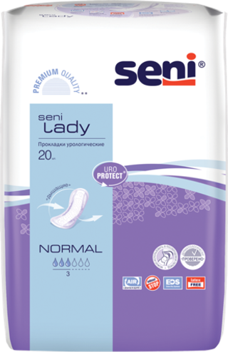 Урологические прокладки для женщин Seni Lady Normal/Сени Леди Нормал, 20 штук в упаковке