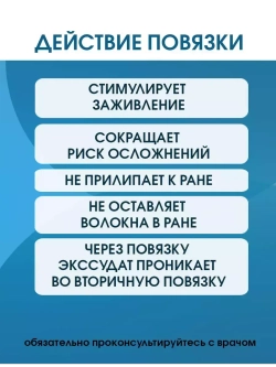 Повязка сетчатая ПолиТюль 7,5х7,5 см. Набор из 10 штук