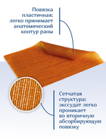 Повязка с повидон-йодом сетчатая ПовиТекс 10х25 см. Набор из 2 штук