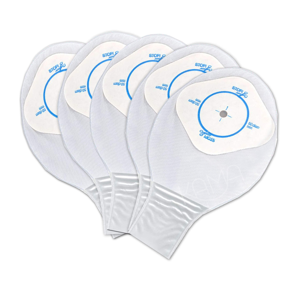 Калоприемник детский однокомпонентный дренируемый Стомадресс прозрачный 8-50мм N5