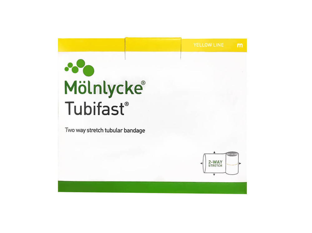 Бинт Тубифаст трубчатый желтая линия 10,75см х 10м