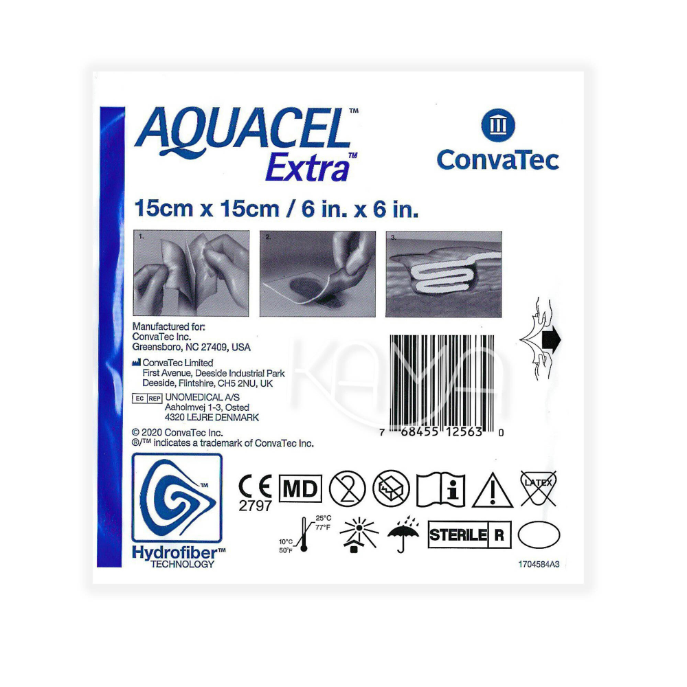 Повязка на рану впитывающая Аквасель Экстра 15х15 см